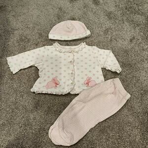 Little Me Baby Girls Pajama Set Sz 3-6M